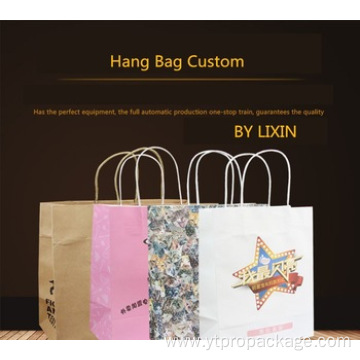 Paper Bags Printing Logo Customised Handle packing shopping